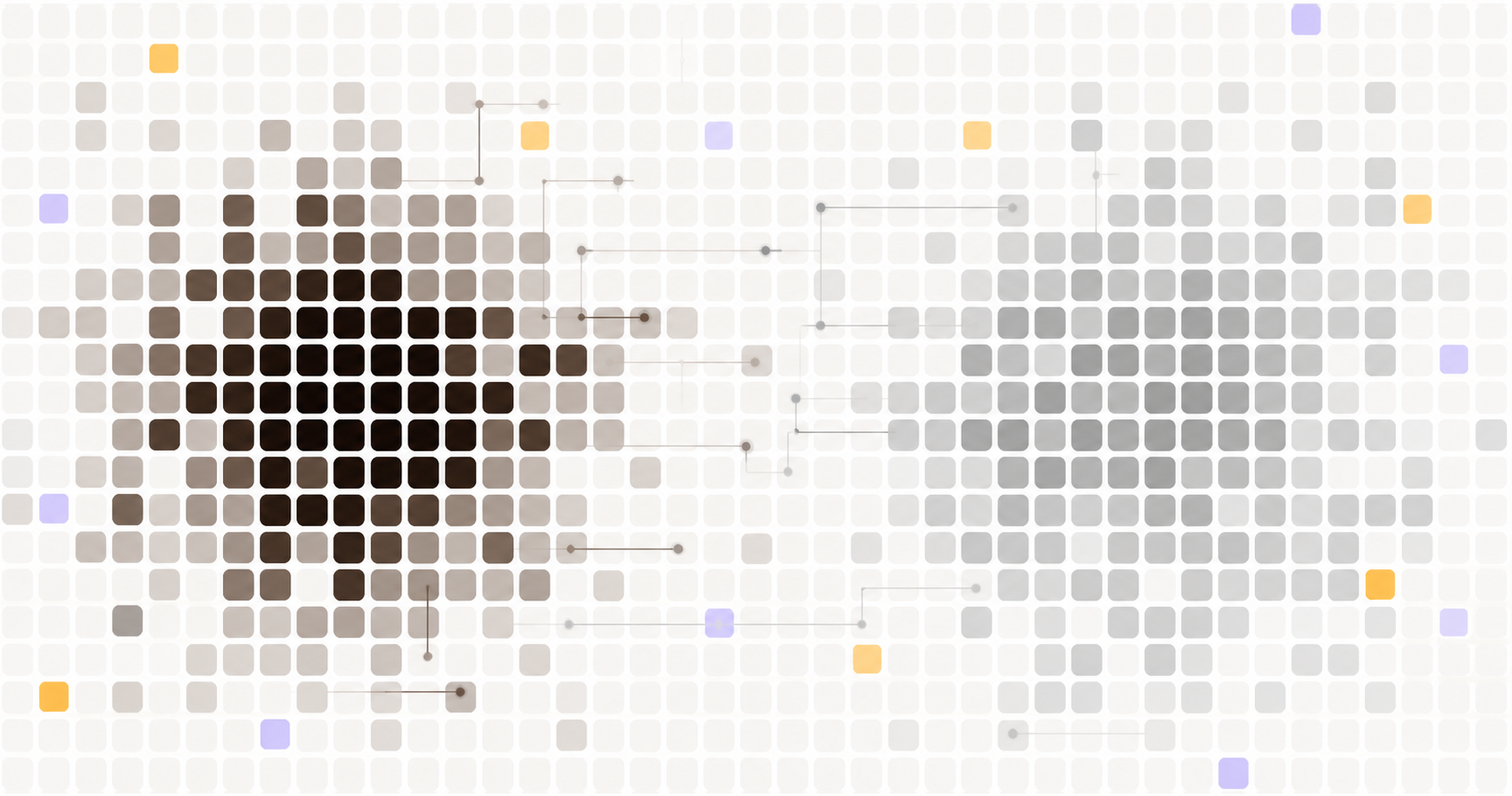People and agents woven together, working on one shared reality